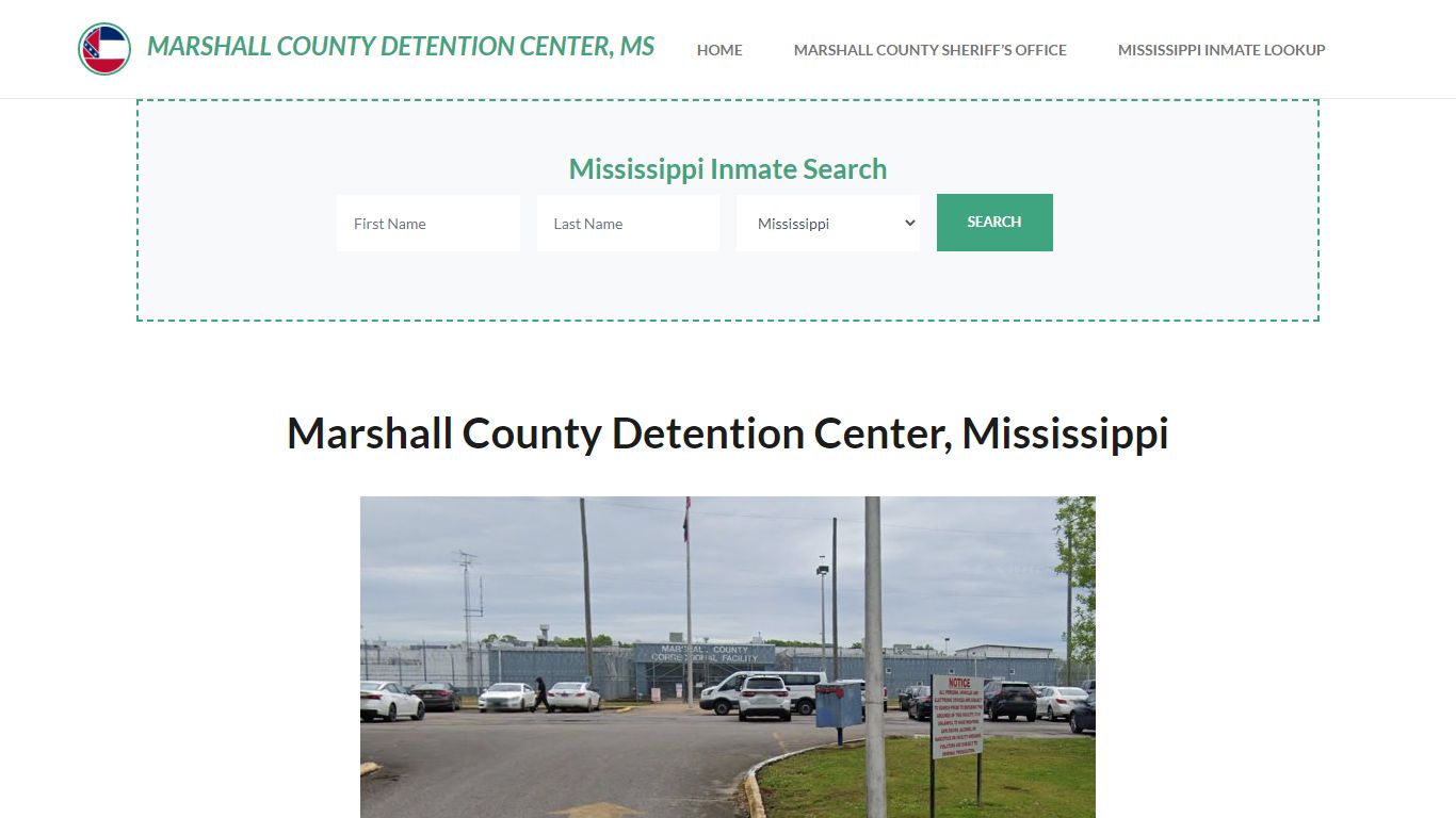 Marshall County Detention Center, MS Inmate Roster, Offender Search