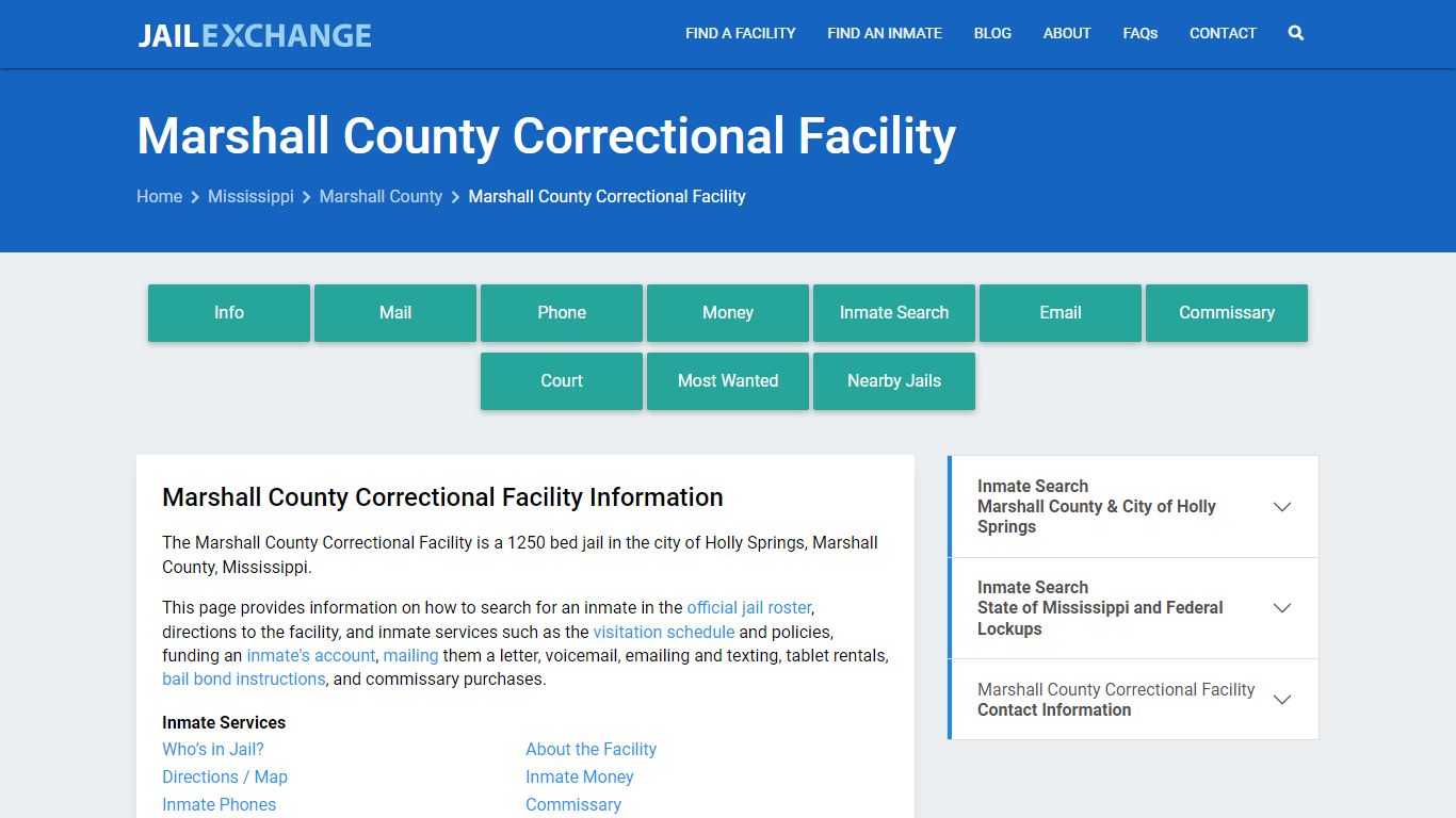 Marshall County Correctional Facility - Jail Exchange
